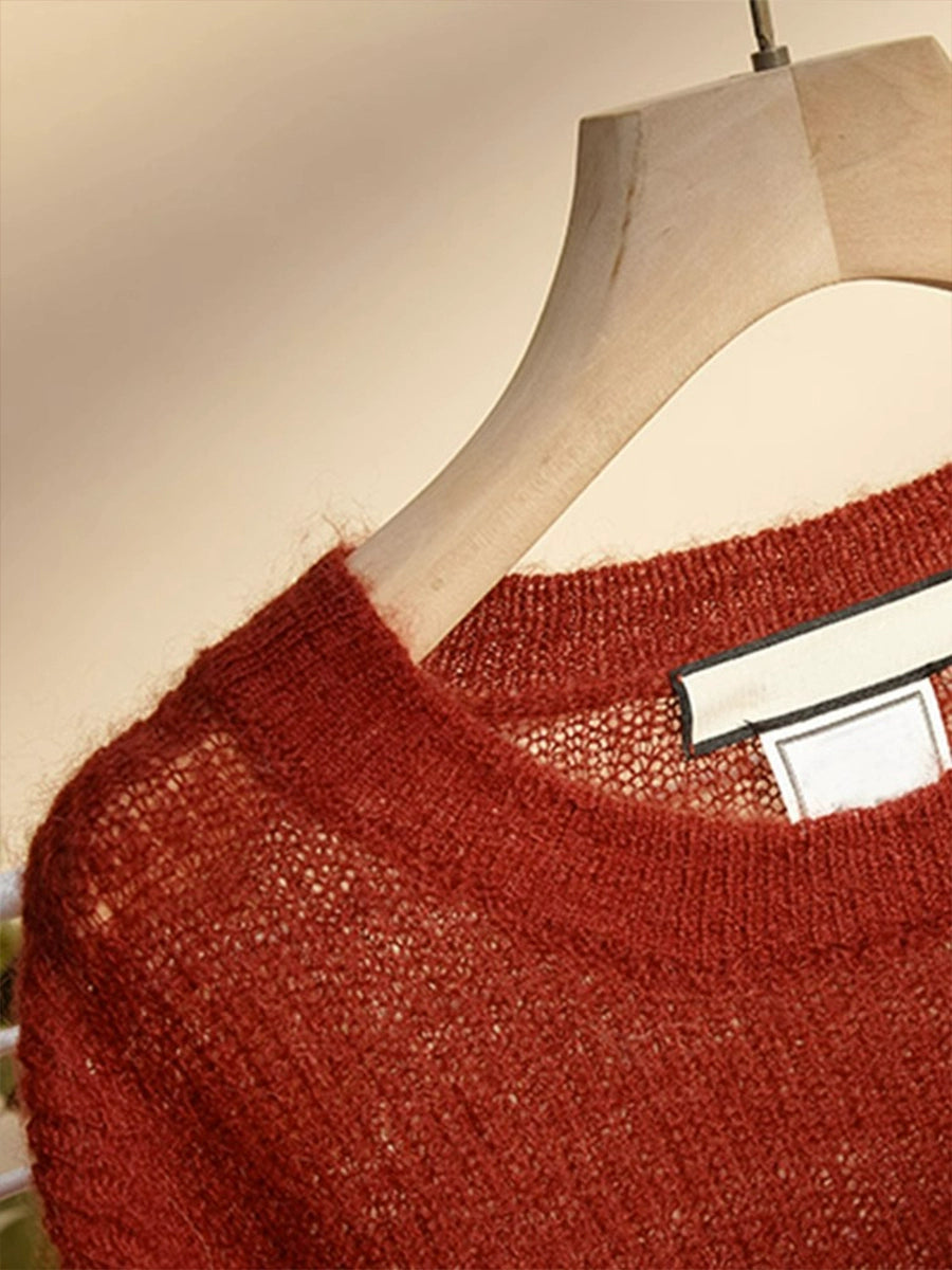 Retro New Year Soft Glutinous Sweater Autumn and Winter Sweater Christmas