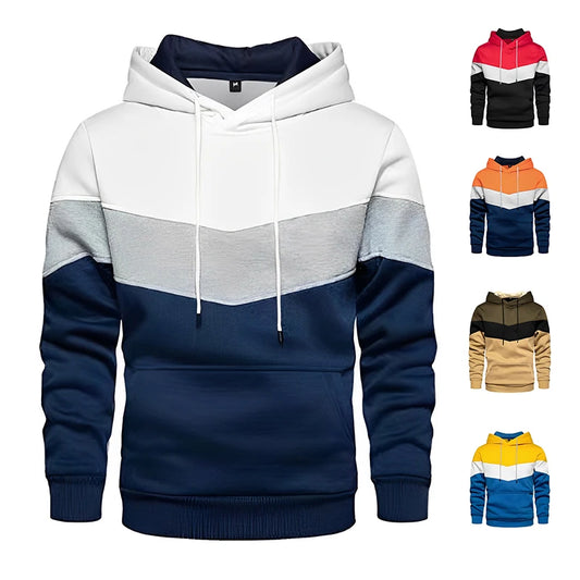 Men's Patchwork Hoodie