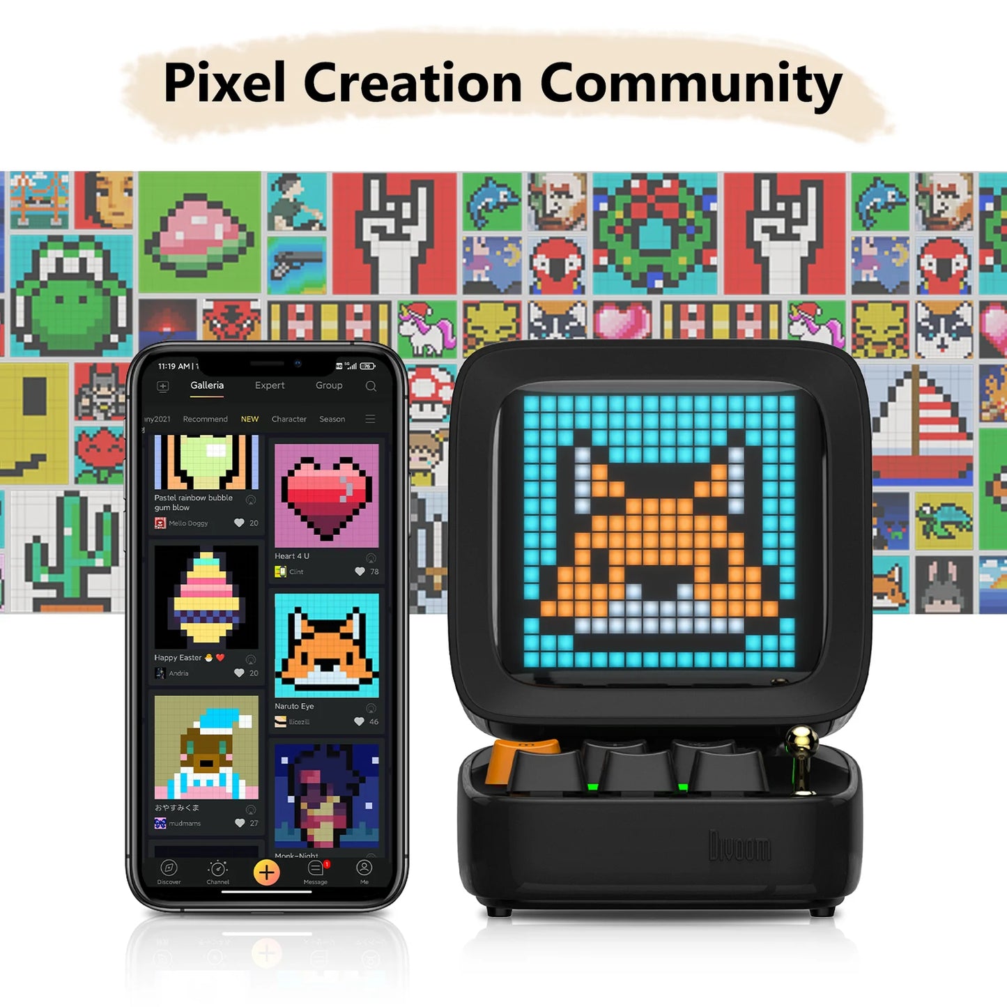 Divoom Ditoo Pixel Art Bluetooth Speaker