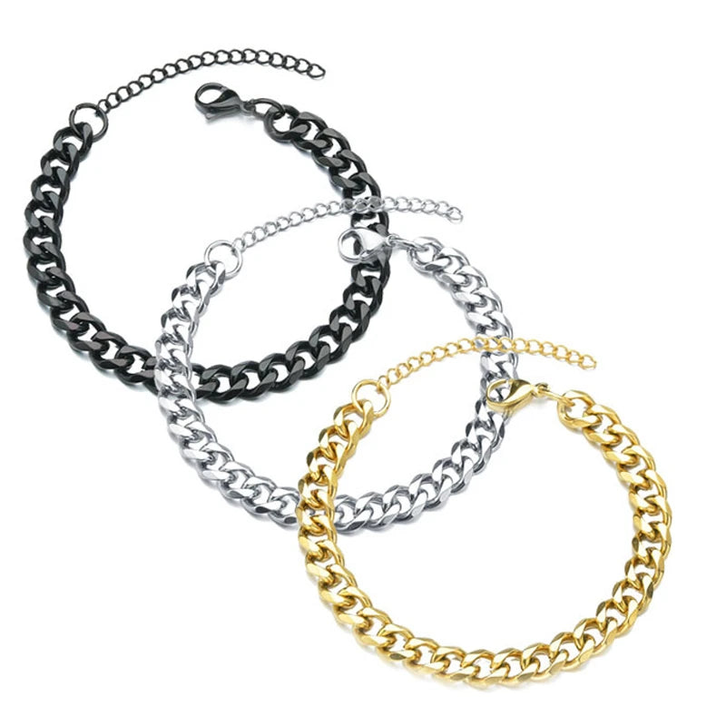 New Trendy Cuban Chain Men Bracelet