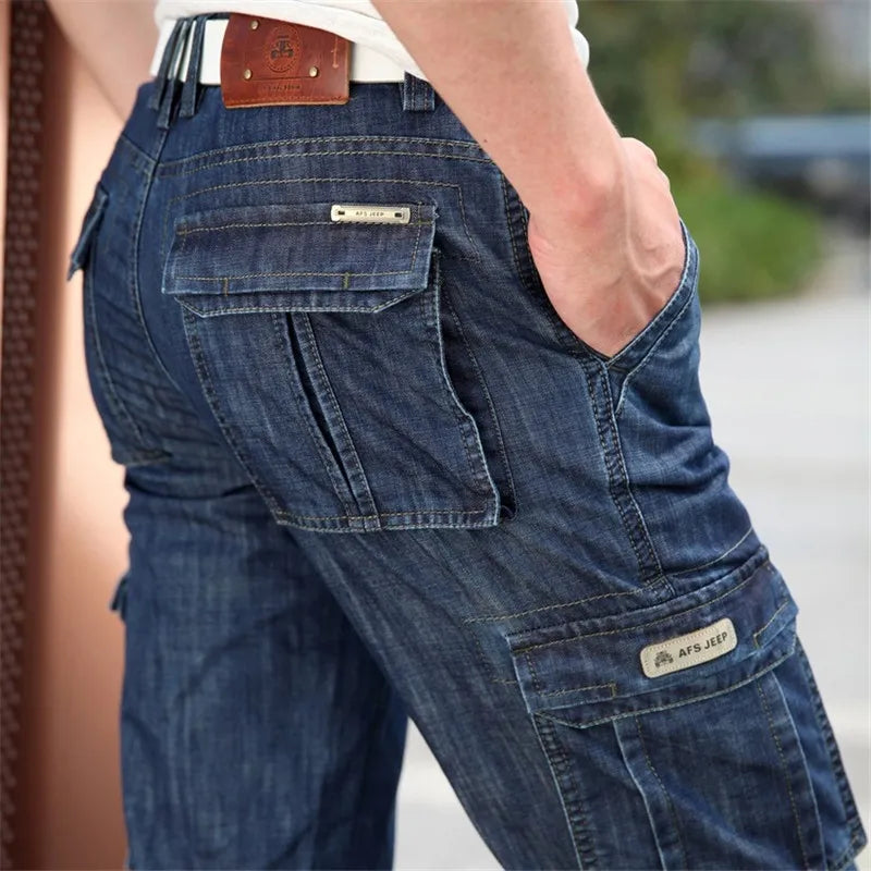 Cargo Casual Military Multi-pocket Jeans Male Clothes