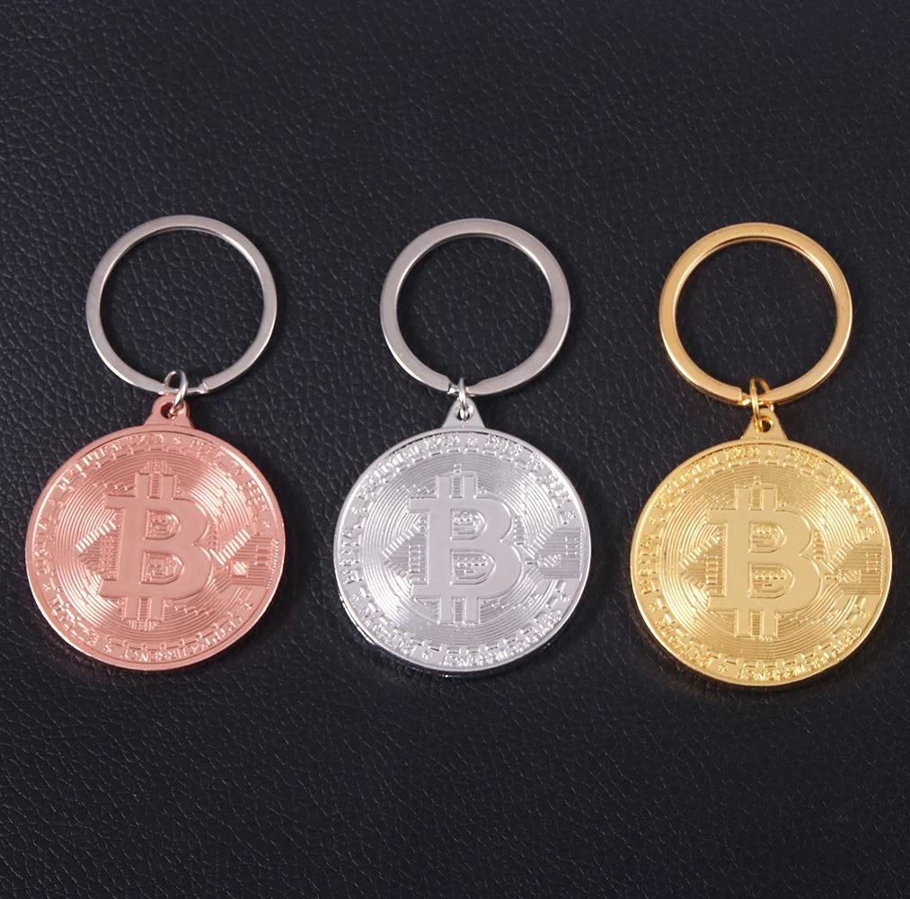 Unisex Bitcoin Keychain Music Band