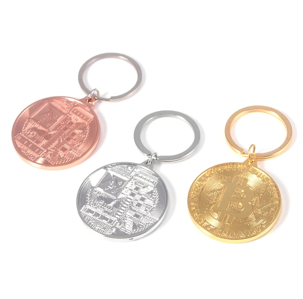 Unisex Bitcoin Keychain Music Band