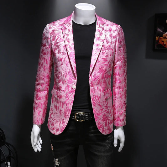 Plus Size M-6XL Men Fashion Blazer