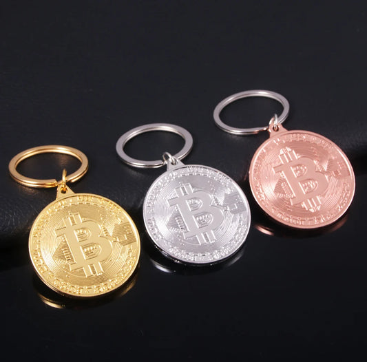 Unisex Bitcoin Keychain Music Band