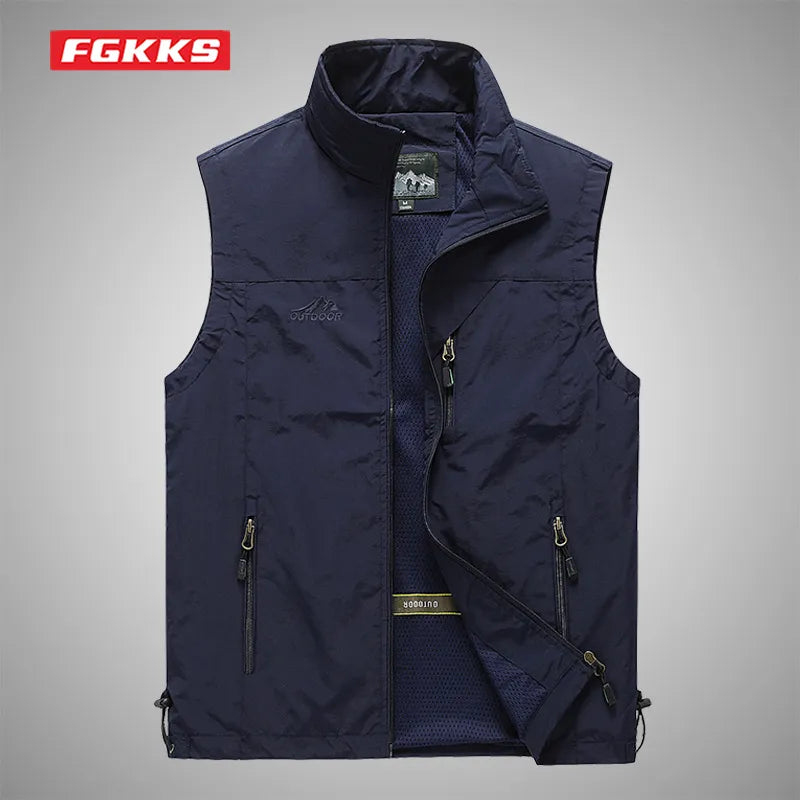 FGKKS Outdoor Leisure Casual Vest Jacket