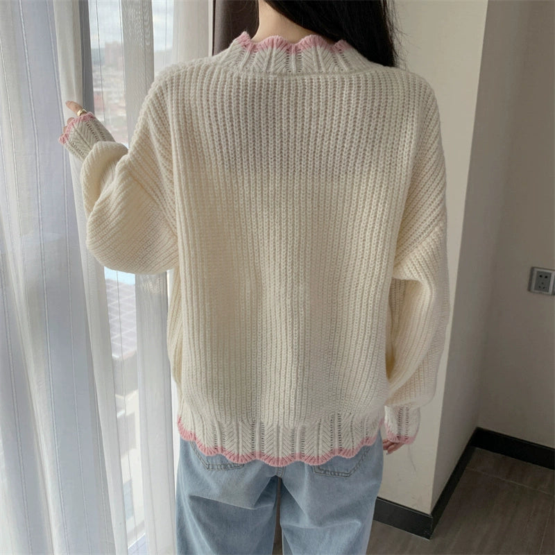 Idle Style Soft and Glutinous Milk Fufu Sweater