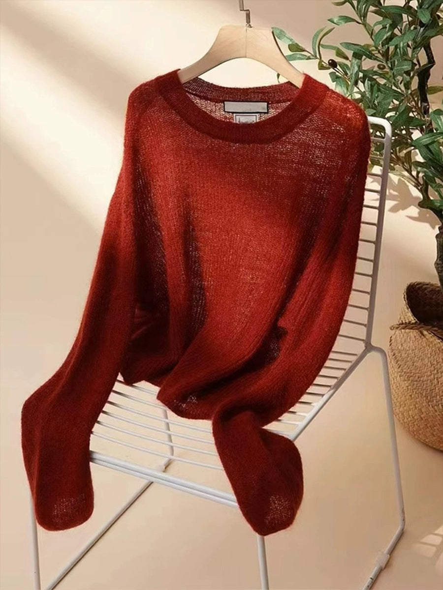 Retro New Year Soft Glutinous Sweater Autumn and Winter Sweater Christmas