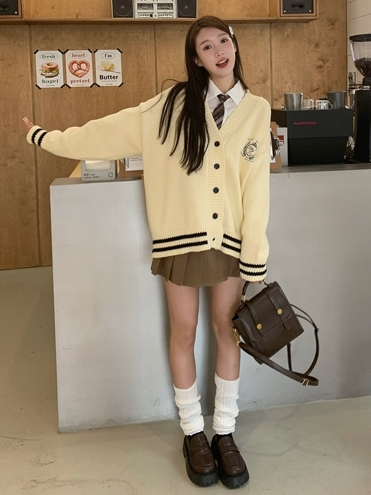 JK Tokyo Loose Cute Cardigan Long Sleeve Autumn Sweater