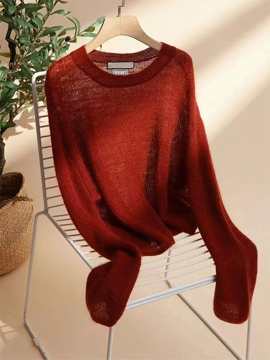 Retro New Year Soft Glutinous Sweater Autumn and Winter Sweater Christmas