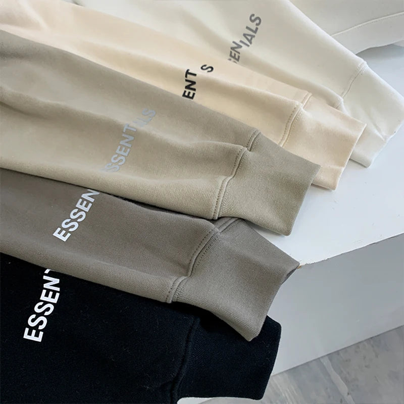 ESSENTIALS Reflective Letter Printing Hoodies