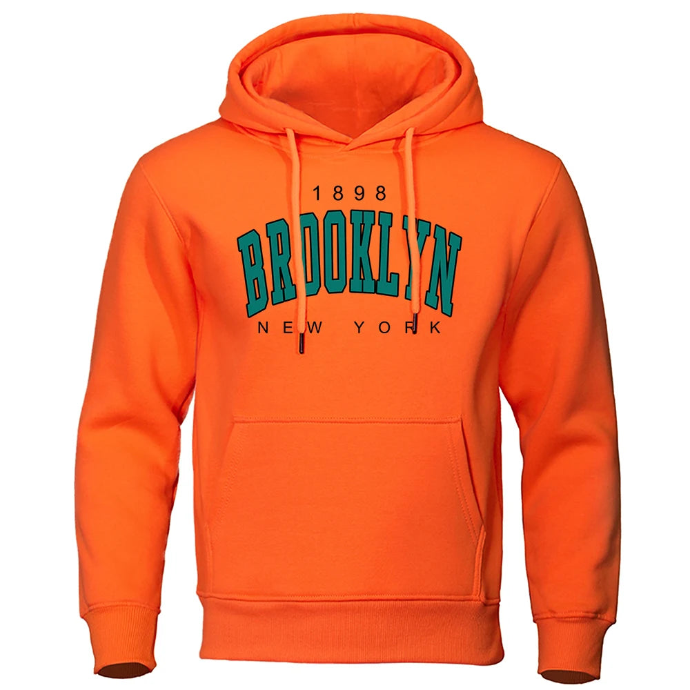 1898 Brooklyn New York Printed Mens Hoody