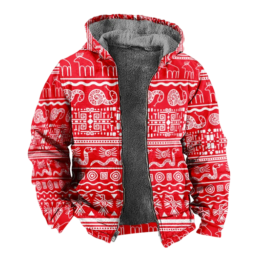 Christmas Cotton Coat Hooded Sweater for men