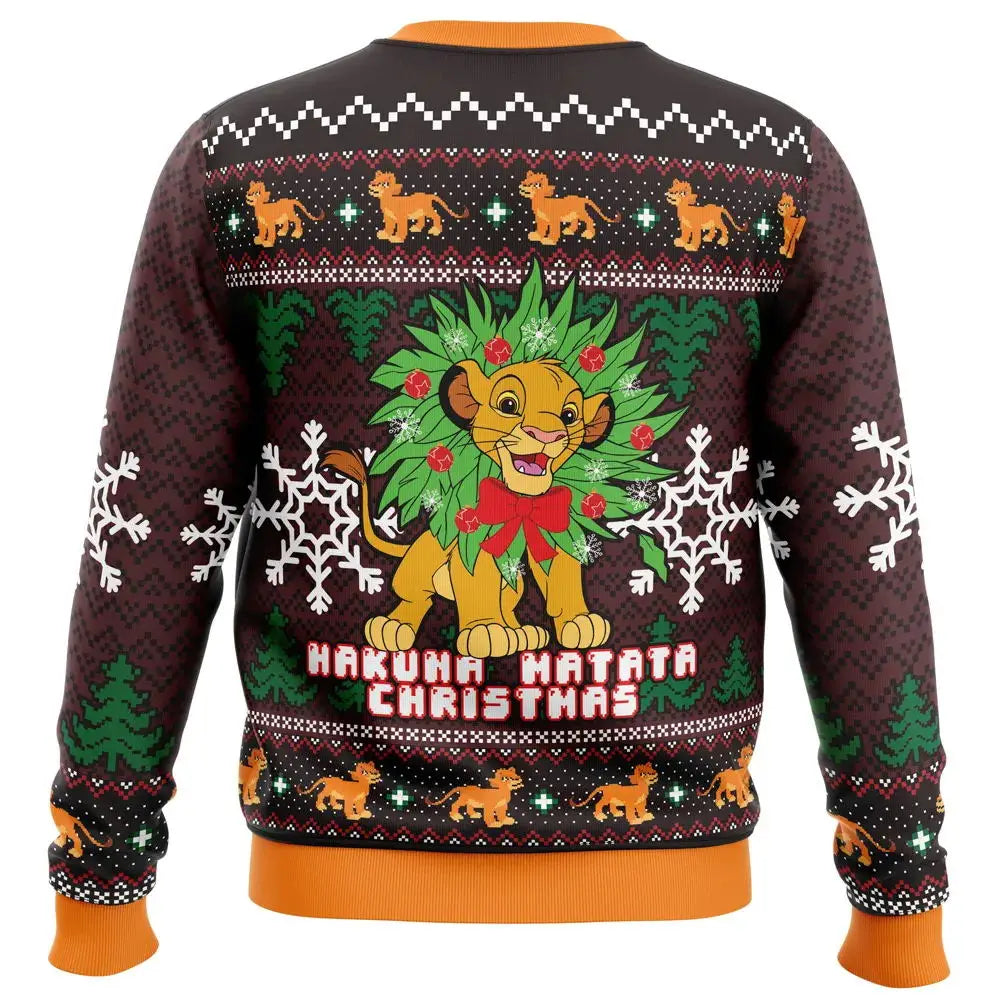 Young Simba Ugly Christmas Sweater