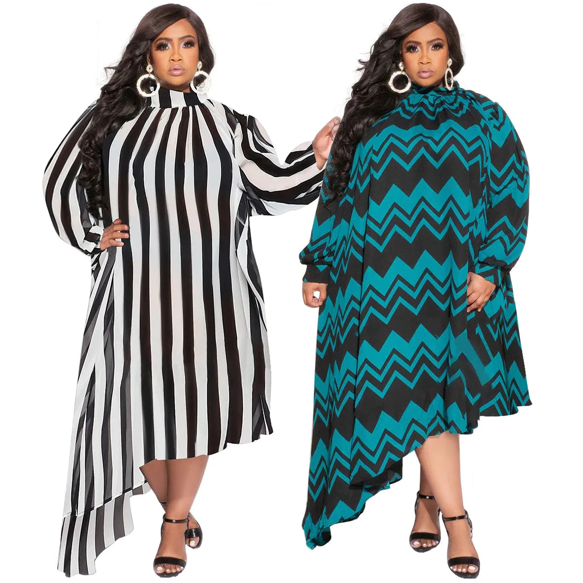 3XL-4XL Big Size New Muslim African Dress