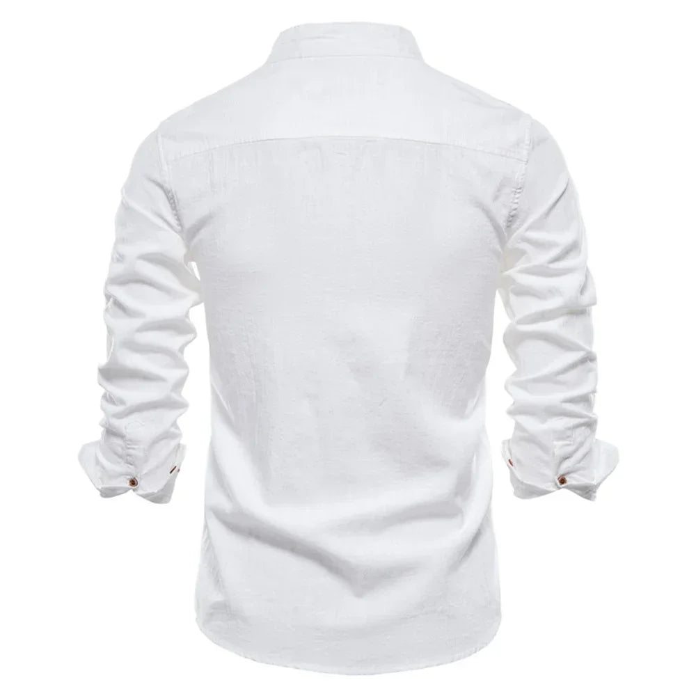 AIOPESON Spring high quality Cotton Social Shirt for Men