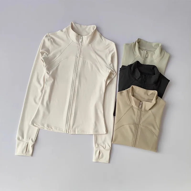 Women's Quick-drying Long Sleeve Sports Jacket.