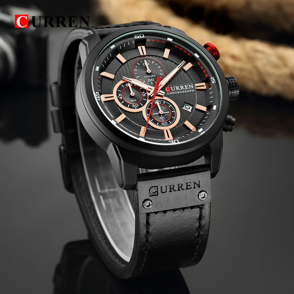 CURREN Fashion Date Quartz Men Watches