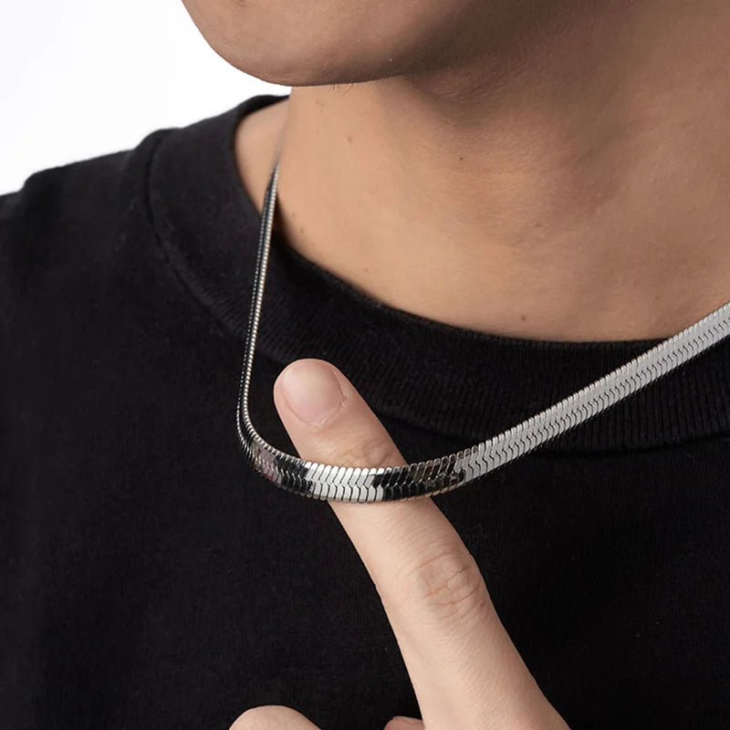 Homme Blade Stainless Steel Punk Choker Neck Chain