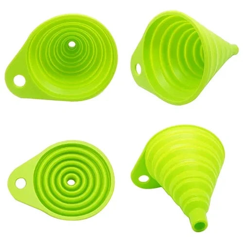 Foldable Silicone Collapsible Portable Funnels