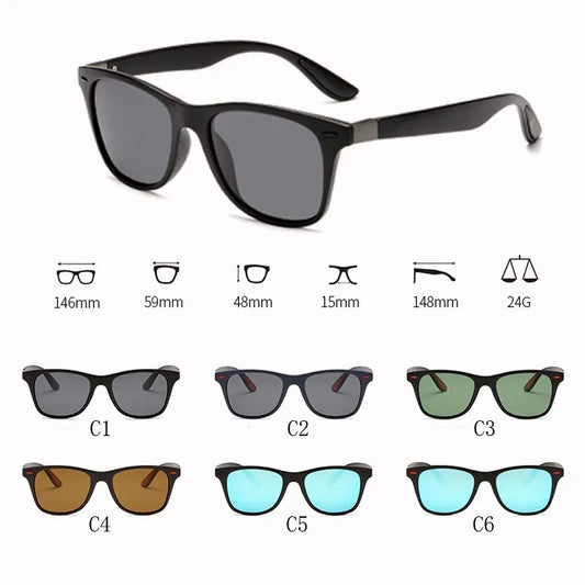 Polarized Square Vintage Sunglasses