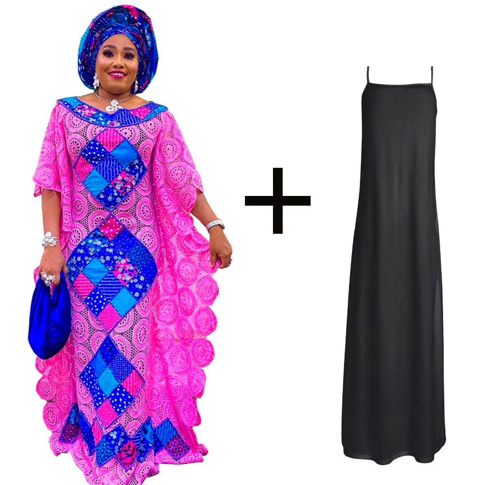 MD Plus Size African Lace Dresses