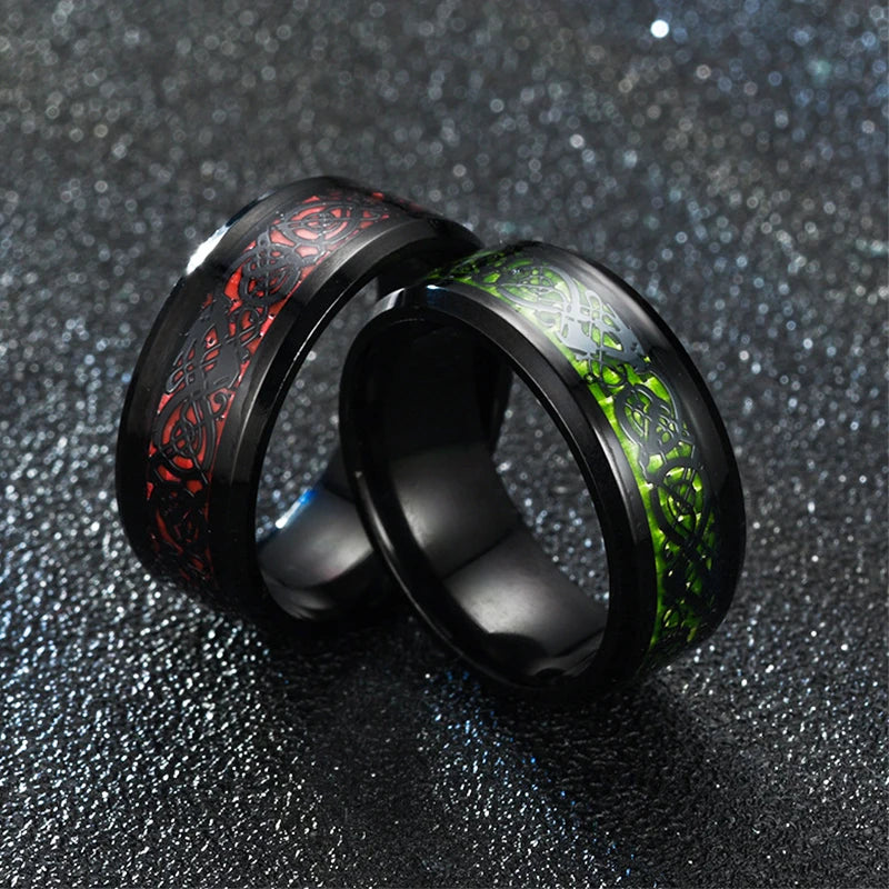 Fashion Men Stainless  Dragon Ring