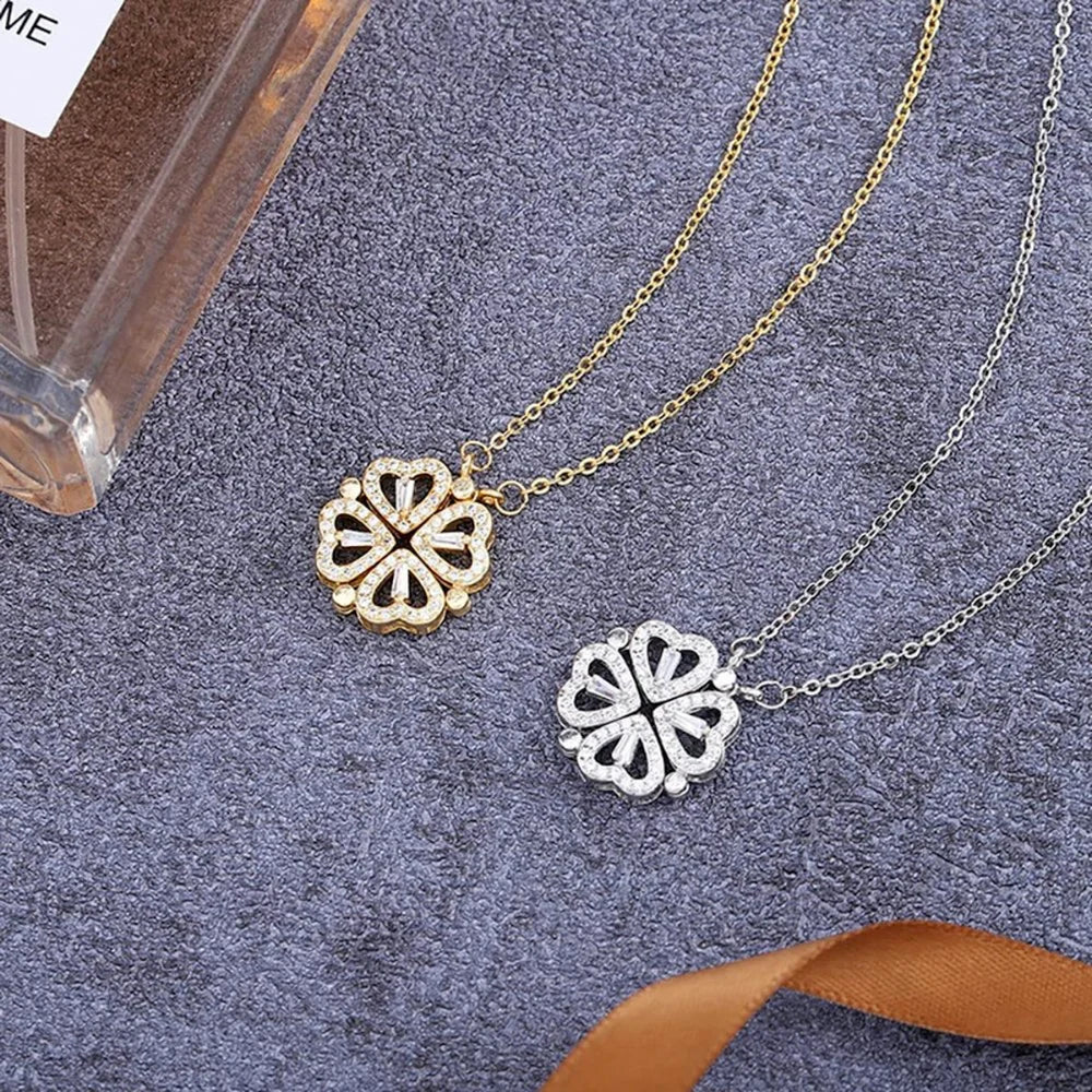 Love Magnetic Pendant Necklace  Stainless Steel for Women