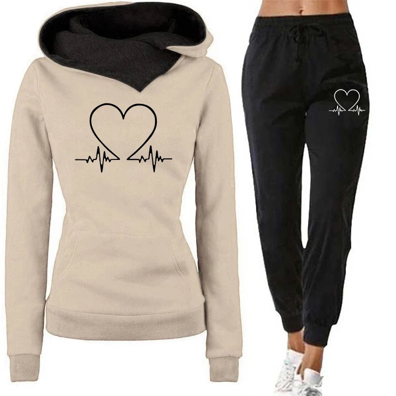 Women's Two Piece Tracksuit Set