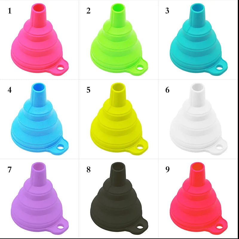 Foldable Silicone Collapsible Portable Funnels