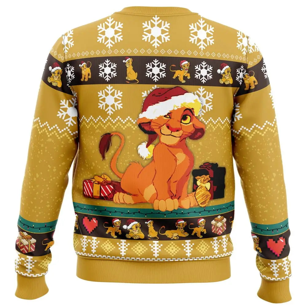 Young Simba Ugly Christmas Sweater