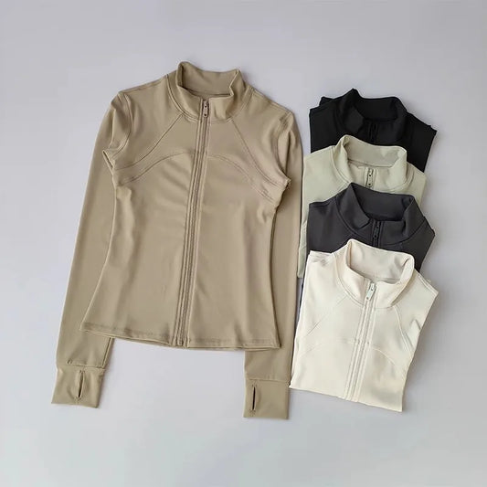 Women's Quick-drying Long Sleeve Sports Jacket.