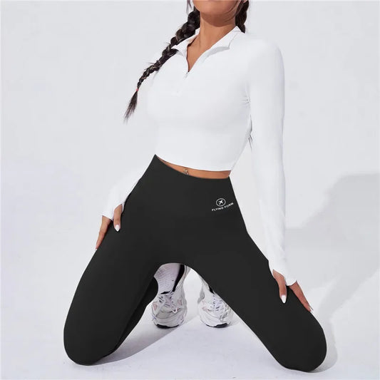 High Waist Yoga Warm Leggins Sports Tights