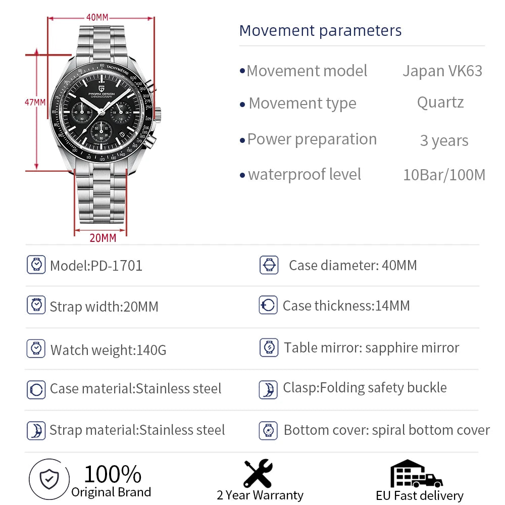 PAGANI DESIGN 2024 New Men's Watches