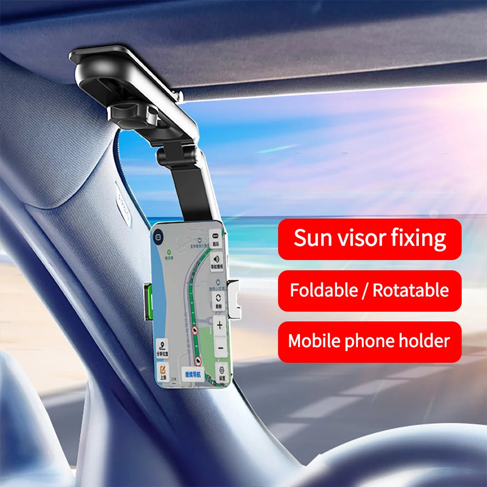 360° Rotating Car Multifunctional Sun Visor Cell Phone Holder