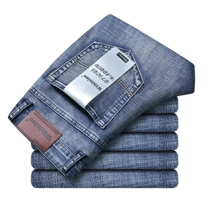 Spring Autumn Men's Classic Jeans