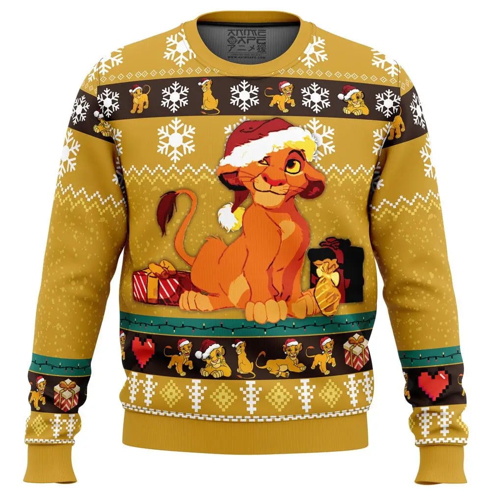 Young Simba Ugly Christmas Sweater