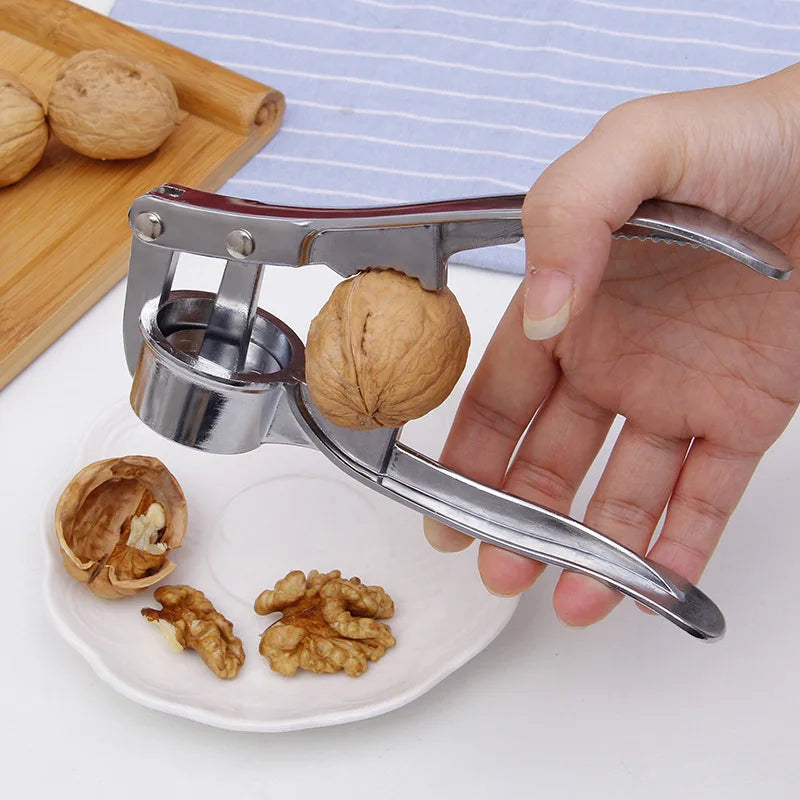 Kitchen Stainless Steel Garlic Smasher Squeezer Manual Press