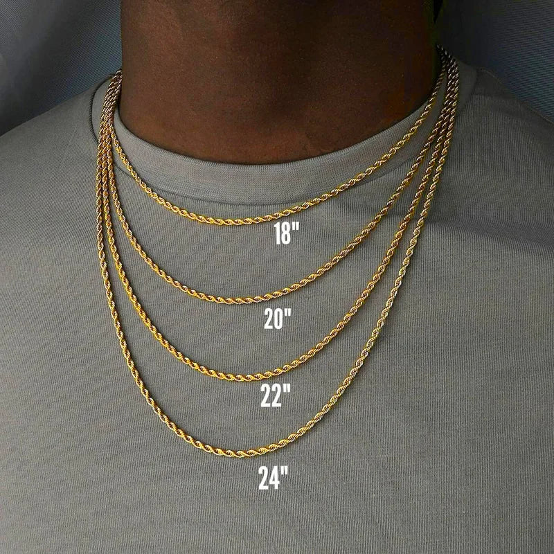 HIYEE Classic Rope Chain Necklace