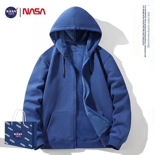 NASA Spring and Autumn Zipper Sports Jacket Sweater