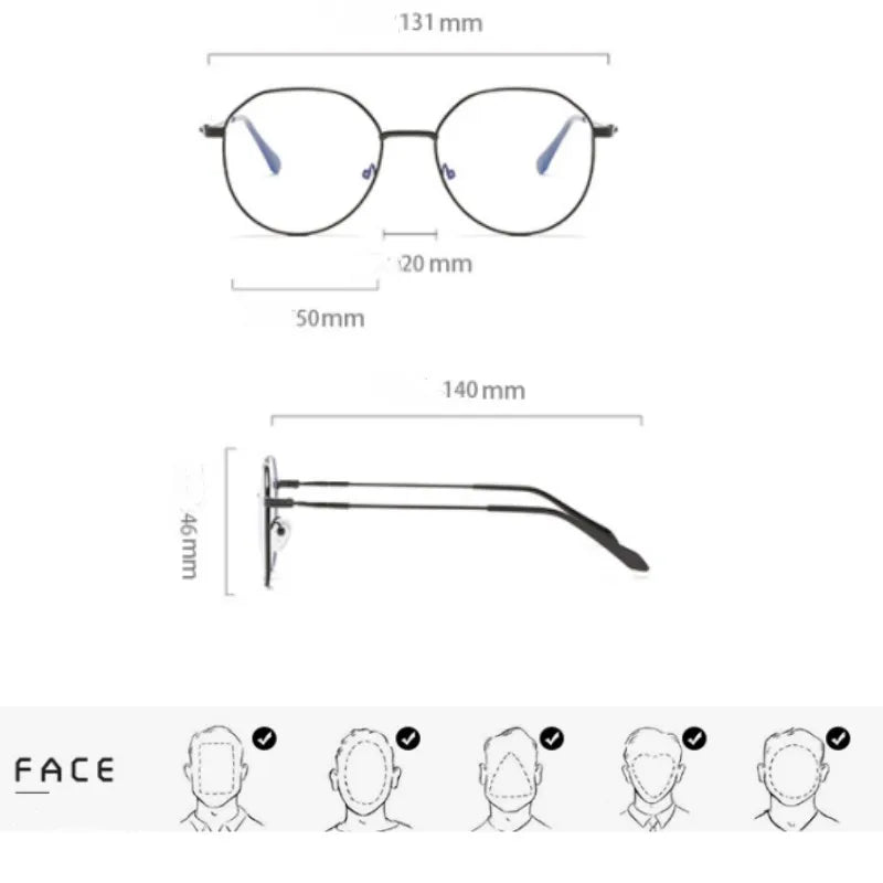 Classic square eyeglasses frames