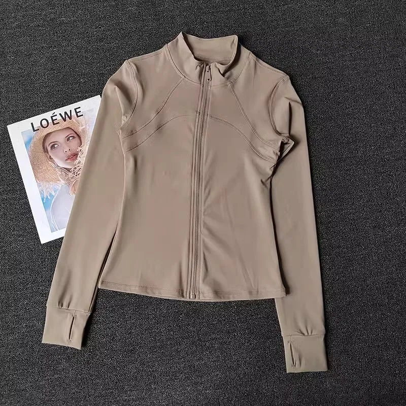 Women's Quick-drying Long Sleeve Sports Jacket.