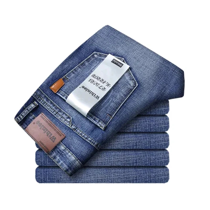 Spring Autumn Men's Classic Jeans