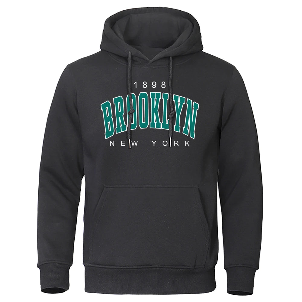 1898 Brooklyn New York Printed Mens Hoody