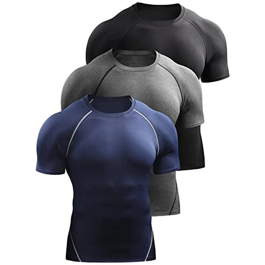 Compression Men Summer Sportswear Running T-shirt