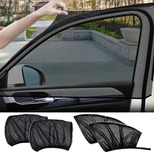 2PCS Sedan/SUV Car Sun Shade Styling Accessories Auto UV Protect Curtain Side Window Sunshade Mesh Sun Visor Protection Films