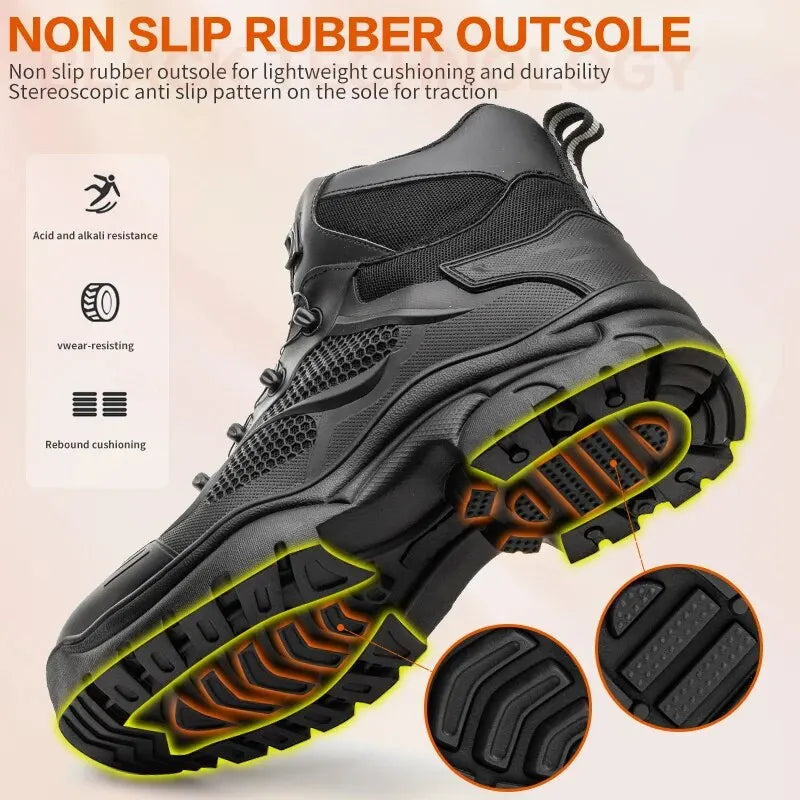 Rotating Button Safety Shoes