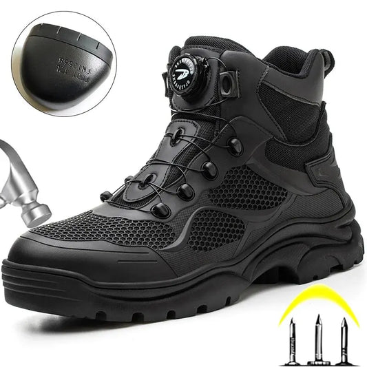 Rotating Button Safety Shoes