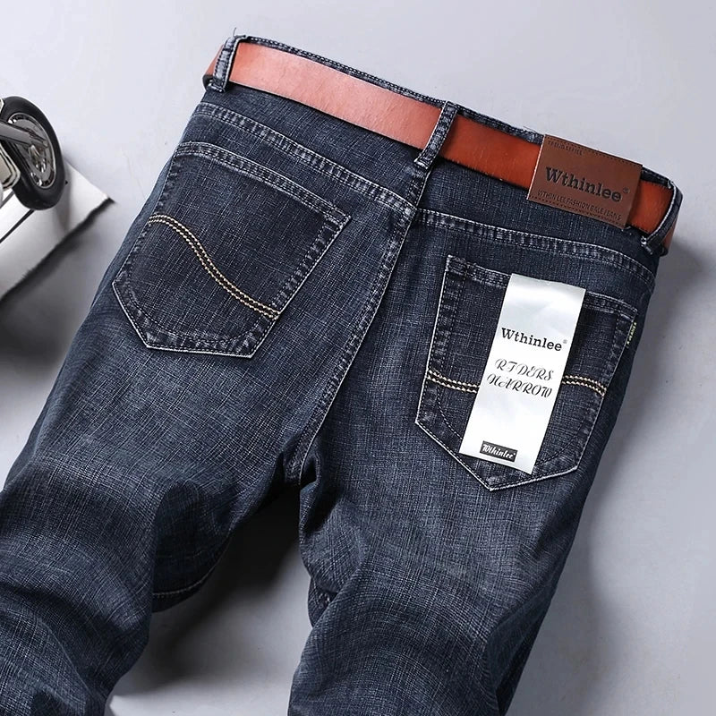 Spring Autumn Men's Classic Jeans