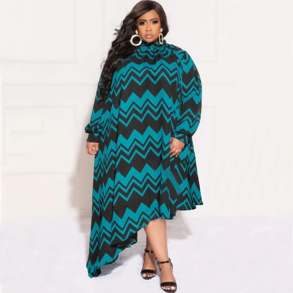 3XL-4XL Big Size New Muslim African Dress